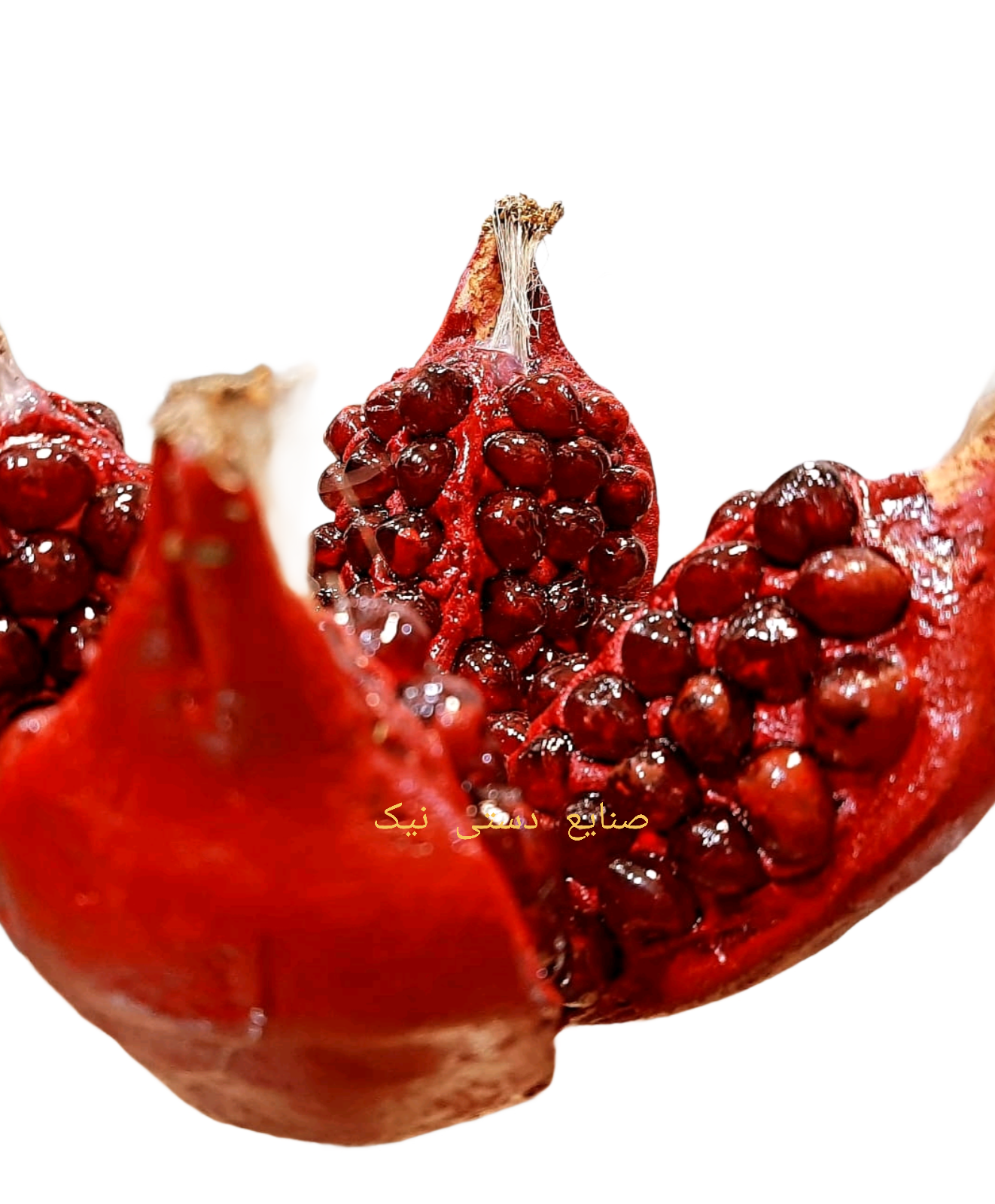 انار شب یلدا / انارتزیینی / انار قاچ زده / انار خمیرچینی  / ماکت انار چارقاچ / انار دکوری / انار۴ قاچ / انار یلدا چهار قاچ