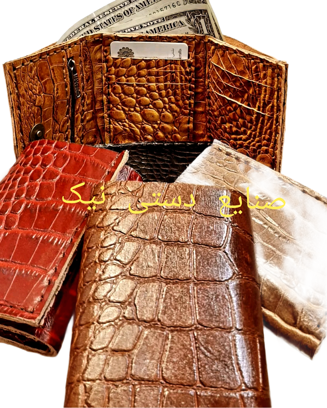 کیف پول چرم گاو اعلا اسپرت قفل دار / کیف چرم طبیعی گاو / کیف چرم گاو / کیف دستدوز / کیف اسپرت / کیف کروکودیل / جاکارتی / جا کارتی / کیف دست دوز / جاعابر چرم گاو / جا عابر چرم گاو / کیف قفلدار / کیف جیبی / کیف زنانه ۳ لت چرم گاو / کیف دلاری گاو